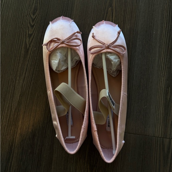Pink Satin Ballet Flats - Picture 4 of 4